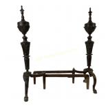 Ornate Iron Andirons