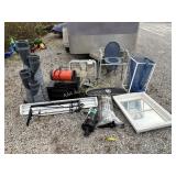 Buick Grill, hot tub pump, water feature