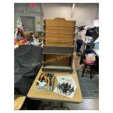 Wooden Display Rack, Kitchen Utensils, Hanging Cha