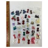 Assorted Buttons; Gold Tone, Solid, Pearlescent
