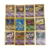 12 Pokemon Cards Older Collectible