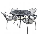 Metal Patio Table With Four Chairs