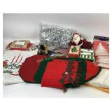 Christmas Decor, Lights, Linens, Tableware