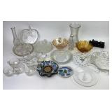 Glass Plates, sunflower Bowls, Vases, trays