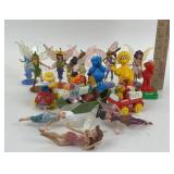 7 Older Sesame Street Toys, Stampers, Cars, &