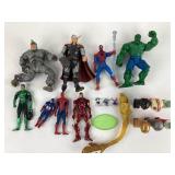 15 Marvel Figures and HTF Weapons & 6 Star Wars