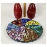 Jupiter Blaze Pendant Shades, Glass Mosaic Lazy Su