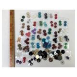 Button Assortment; Black, Clear & Solid Colors