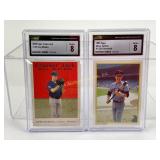 Graded Cracker Jack Greg Maddux & Carl Yastrzemski