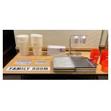 Carlisle Buckets, GE Fan, Metal Trays, Signage