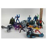 Older Batman Figures and Vehicles- 18 DC Figures