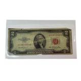 1953 Red Seal Two Dollar United States Note