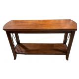 Wood console table 50x17x29