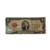 1928a Red Seal Two Dollar United States Note