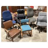 6 office chairs