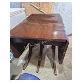 Wood Drop Leaf Table 3 Legs