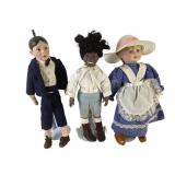Porcelain Dolls in Period Clothing