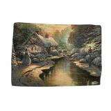 Thomas Kinkade Winter Scene Tapestry