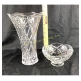 Waterford Crystal Footed Bowl, and Honour Vase