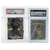 Graded Baseball Cards: De La Cruz Rookie & Hank