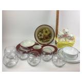 Noritake Colorwave Plates, Corelle Bowls, Ceramic