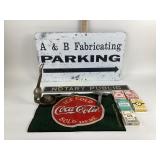 Metal Signs, Coca-Cola Place Mat, Card Packs, Meta
