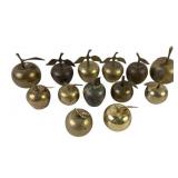 Brass Apple-Shaped Bellsï¿½With Leaf Accents