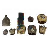 Decorative Swiss Cowbells, Hand-Painted