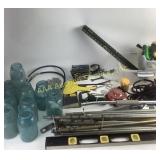 Mason Jars, Tools, Stakes, Rope, Hose Nozzles, .22