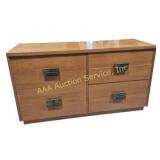 MCM Credenza Wood Dresser With 6 Drawers & Metal