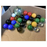 Glass Marbles; Boulder, Shooters, Uranium