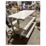 3 tier rolling retail display shelf