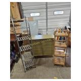 MCM Audio Cabinet Painted Wood With Sliding