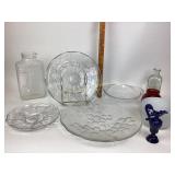 Kosta Boda Grape Platter, Nambe Bowl, Crystal Plat