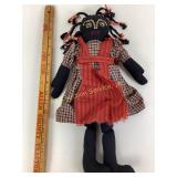 Primitive Black African American Rag Doll Folk Art