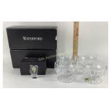Waterford Crystal Footed Bowls, Miniature Harp