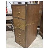 Wood 4 drawer filing cabinet
