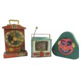 Working Fisher-Price Toys, Mattel Clown Shape Sort