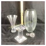 Crystal Glass Vases and Candleholder: Royal Limite