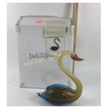 Dale Tiffany Glass Swan Figurine