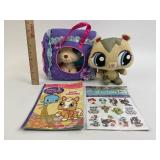 Littlest Pet Shop Plush Animal Pets, Carry Case