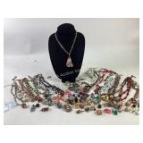 Costume Jewelry Necklaces, Brooches, Earrings