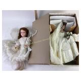 Franklin Heirloom Dools Porcelain Wedding Dolls