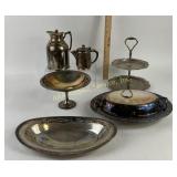 Silver-Plated Serveware and Tea Items