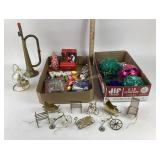 Holiday Decorations, Brass Ornaments