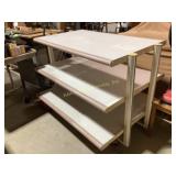 3 tier rolling retail display shelf