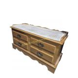 Wood Cedar Chest With Fabric Top (45 in. X 18.5