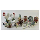 Chicken, Rooster, Turkey Figurines, Shakers