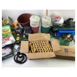 Fishing Net, Camping Gear, Coleman Jugs, GE Lightb