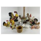 Ceramic Farm Animal Figurines, Salt/Pepper
